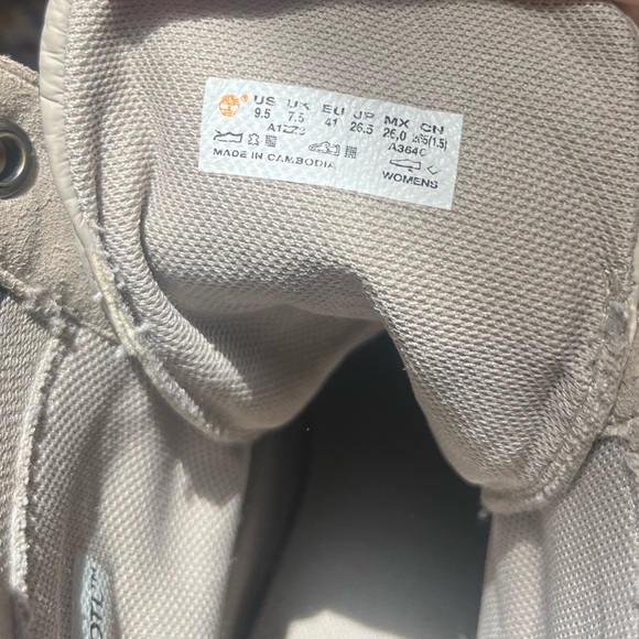 Timberland Womens Taupe Ruby Ann High Top Sneaker Tie-Closure US 9.5 - Picture 10 of 16